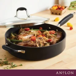 Anolon Advanced Home 5qt Hard Anodized Nonstick Saute Pan With Helper Handle And Lid Onyx -Cookware Store GUEST 4da498f0 2f2e 4e71 98c2 304b17776881