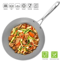 TECHEF CeraTerra - 12" Ceramic Nonstick Flat Bottom Wok/Stir-Fry Pan -Cookware Store GUEST 4dccdaa2 6a70 4962 98b5 09bb56d1df34