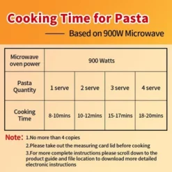 Itopfox Microwave Pasta Cooker With Strainer Lid, Water Level & Portion Measuring Device For Quick Meals, Ideal For Dorm, Office & Apartment Kitchens -Cookware Store GUEST 4e0c7bbb e716 421e a7fb 863f965428db
