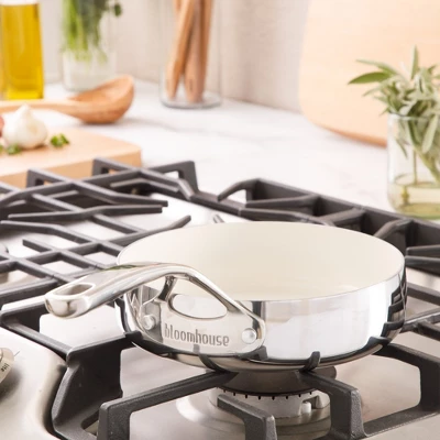 Bloomhouse 8 Inch Triply Stainless Steel Fry Pan W/ Non-Stick Non-Toxic Pro Ceramic Interior Frying Pan 3 Bloomhouse 8 Inch Triply Stainless Steel Fry Pan W/ Non-Stick Non-Toxic Pro Ceramic Interior Frying Pan