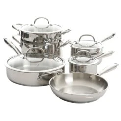 Kenmore Elite Devon 10 Piece Heavy Gauge Stainless Steel Cookware Set -Cookware Store GUEST 4f07375c 3192 4de9 a7b3 b723d5e961ec