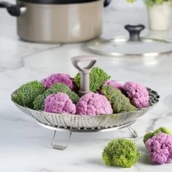 Martha Stewart Richburn Stainless Steel Telescopic Folding Steamer Insert With Handle In Taupe 12 Martha Stewart Richburn Stainless Steel Telescopic Folding Steamer Insert With Handle In Taupe -Cookware Store GUEST 4f7f8c59 96d2 49dd be0d 3547b0bf1800