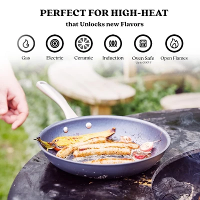 Alva Cookware X Black Angus Nonstick Carbon Steel Frying Pan Skillet, Non-Toxic, Induction Compatible, Stay Cool Handle, Safe Cooking 6 Alva Cookware X Black Angus Nonstick Carbon Steel Frying Pan Skillet, Non-Toxic, Induction Compatible, Stay Cool Handle, Safe Cooking - Image 4