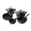 BergHOFF GEM Nonstick Cookware Set, Black