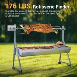 Mojgar 46" BBQ Grills Charcoal Grill For Camping Stainless Steel Grill, 176 Lbs Rotisserie Grill Roaster With 25W Motor -Cookware Store GUEST 4ff9d2b7 a8ca 4655 80da aa6f52b17ceb