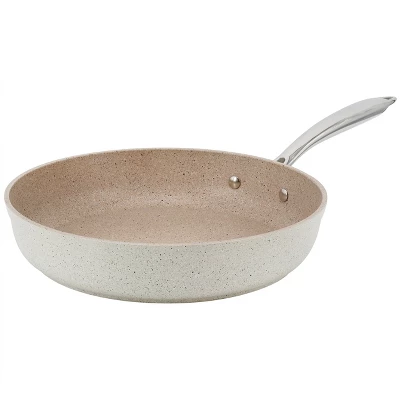 Korkmaz Granita Aluminum Nonstick 12 Inch Frying Pan In Tan 8 Korkmaz Granita Aluminum Nonstick 12 Inch Frying Pan In Tan - Image 6