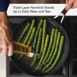 KitchenAid 3-Ply Base Stainless Steel 10.25" Nonstick Round Grill Pan: Induction Safe, Dishwasher & Oven Safe Griddle 19 KitchenAid 3-Ply Base Stainless Steel 10.25" Nonstick Round Grill Pan: Induction Safe, Dishwasher & Oven Safe Griddle -Cookware Store GUEST 50da5e0a cba0 4407 bda7 330daaa1a96d