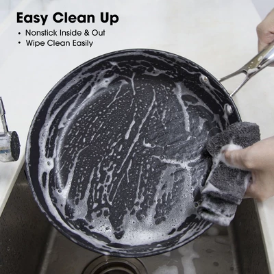 Imarku Professional Cooking Utensil , 12 Inch Nonstick Cast Iron Pan, Frying Pizza Pan,Steak Pan, Ergonomic Grip, PFOA-Free Coating, Dishwasher Safe 8 Imarku Professional Cooking Utensil , 12 Inch Nonstick Cast Iron Pan, Frying Pizza Pan,Steak Pan, Ergonomic Grip, PFOA-Free Coating, Dishwasher Safe - Image 6