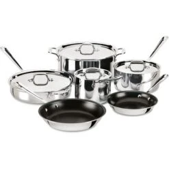 All-Clad D3 3-Ply Stainless Steel Non Stick Cookware Set 10 Piece -Cookware Store GUEST 514c4c96 7d59 4fa8 81ac 5004c384d737