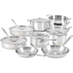 All-Clad Copper Core 5 Ply Stainless Steel Cookware Set 15 Piece Sliver -Cookware Store GUEST 52a7ed6d 61a3 49c6 9e51 50091883152e