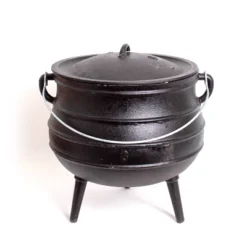Lehman's Campfire Cooking Kettle Pot - Cast Iron Potje Dutch Oven With 3 Legs And Lid, 15.25 Inch, 4.75 Gallon -Cookware Store GUEST 52bfe470 2d04 47a0 9a05 ee0653a37a47