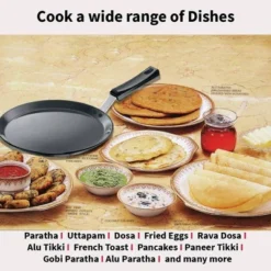 Hawkins Futura 10" Nonstick Tava Griddle: Anodized Aluminum, Gas Compatible, Hand Wash, 1-Year Warranty 11 Hawkins Futura 10" Nonstick Tava Griddle: Anodized Aluminum, Gas Compatible, Hand Wash, 1-Year Warranty -Cookware Store GUEST 530760f6 da51 422f a06e 7f5e117050a9