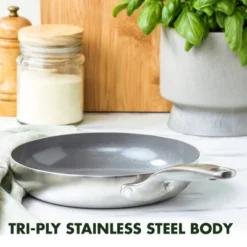 GreenPan Chatham 8" Tri-Ply Stainless Steel Healthy Ceramic Nonstick Fry Pan 12 GreenPan Chatham 8" Tri-Ply Stainless Steel Healthy Ceramic Nonstick Fry Pan -Cookware Store GUEST 53e3e17f 0fd9 4b11 bf17 7b2bf2bcc7af