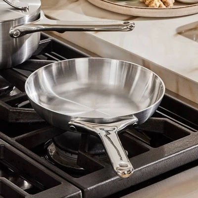 Caraway Home 8" Stainless Steel Mini Fry Pan: Caraway Cookware, Gas & Electric Compatible, Hand Wash, Lifetime Warranty 4 Caraway Home 8" Stainless Steel Mini Fry Pan: Caraway Cookware, Gas & Electric Compatible, Hand Wash, Lifetime Warranty - Image 2