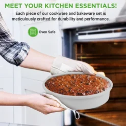 Non-Stick Cookware Set For Easy Cooking With Pots, Pans, Utensils, + Durable White Finish, 20 Pieces -Cookware Store GUEST 54862221 82a9 432d 80f4 90a74577212d