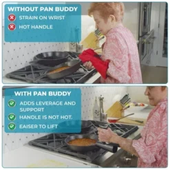Kicthinventions Pan Buddy - Vertical Attachment For Pan Handle -Cookware Store GUEST 54c4b47e a605 4b37 b361 16b72006cf72