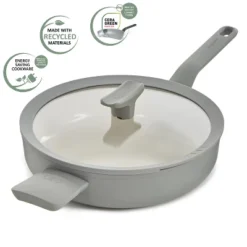 BergHOFF Balance Non-stick Ceramic Sauté Pan 10.25", 3.1qt. With Glass Lid, Recycled Aluminum -Cookware Store GUEST 55885a97 93bb 4fd2 8486 cfe6ccb05ae8