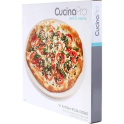 CucinaProPizza Stone For Oven, Grill, BBQ - Round 5/8 Inch Extra Thick Baking Stone - XL 16.5" Pan For Crispy Crust - Great Gift For Cooks -Cookware Store GUEST 5636711a e8d4 425e 9a3c 1a7a0727a958