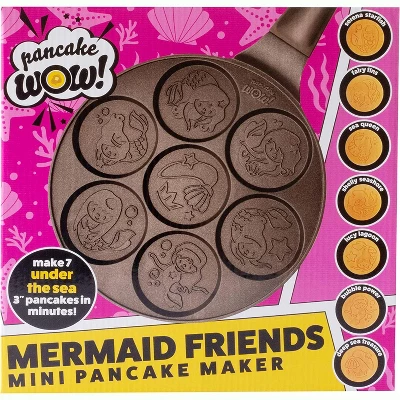 Pancake Wow! Mermaid Mini Pancake Pan - Make 7 Different Flapjack Mermaids, Nonstick Pan Cake Maker For Under The Sea Fun, Unique Gift For Kids, Girls 4 Pancake Wow! Mermaid Mini Pancake Pan - Make 7 Different Flapjack Mermaids, Nonstick Pan Cake Maker For Under The Sea Fun, Unique Gift For Kids, Girls - Image 2