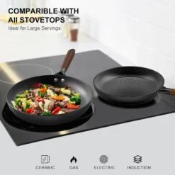 LAMFO Professional Cooking Utensils Set , 2 Pieces 8&12Inch Cookware Set Cast Iron Skillets, PFAS-Free, Nonstick Pizza Pans, Oven&Dishwasher Safe 11 LAMFO Professional Cooking Utensils Set , 2 Pieces 8&12Inch Cookware Set Cast Iron Skillets, PFAS-Free, Nonstick Pizza Pans, Oven&Dishwasher Safe -Cookware Store GUEST 56406ab1 9d20 4b39 9804 10b4b3698744 2