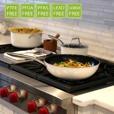 TECHEF ValenCera - 12" Ceramic Nonstick Wok/Stir-Fry Pan With Cover 4 TECHEF ValenCera - 12" Ceramic Nonstick Wok/Stir-Fry Pan With Cover - Image 2