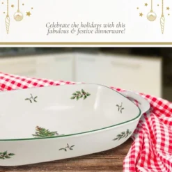 Spode Christmas Tree Oval Breadbasket, 12 Inch Handled Bowl - Porcelain Gift, Holiday Serveware & Oven To Table Dish, Dishwasher Safe Tableware 12 Spode Christmas Tree Oval Breadbasket, 12 Inch Handled Bowl - Porcelain Gift, Holiday Serveware & Oven To Table Dish, Dishwasher Safe Tableware -Cookware Store GUEST 58e275f0 ddd7 47bc 868a 2dea3cd6f704