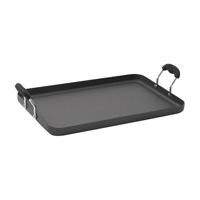 Winco Hard Anodized Aluminum Griddle, 19.62" X 12.25" 4 Winco Hard Anodized Aluminum Griddle, 19.62" X 12.25" - Image 2