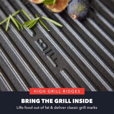 Bobby Flay 11" Cast Iron Square Grill With Dual Handles And Spouts 8 Bobby Flay 11" Cast Iron Square Grill With Dual Handles And Spouts - Image 6