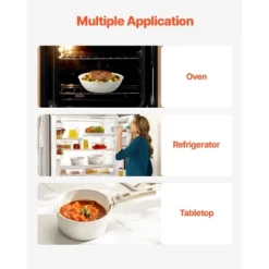 VEVOR 17 Piece Pots And Pans Set Nonstick, Detachable Handle Cookware, Space Saving Induction Cookware Set, Kitchen RV Cooking Sets, White -Cookware Store GUEST 59856ded ce73 44d9 9e1b f0f92d6cb997