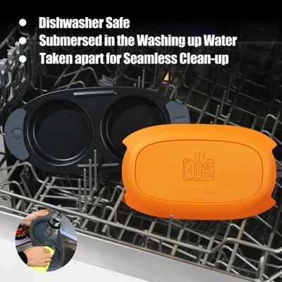 Itopfox Quick-Heat Microwave Egg Cooker, Poacher & Fryer Multi-Use For Breakfast Sandwiches, Dishwasher Safe, Portable For Home, Travel, Gifts Orange 6 Itopfox Quick-Heat Microwave Egg Cooker, Poacher & Fryer Multi-Use For Breakfast Sandwiches, Dishwasher Safe, Portable For Home, Travel, Gifts Orange - Image 4