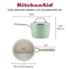 KitchenAid Hard Anodized 3qt Nonstick Ceramic Cookware Sauce Pan With Lid - Pistachio: Stainless Handle, Tempered Glass Lid -Cookware Store GUEST 5a1b01e7 ecf0 4214 a0a3 319feaa8b345