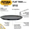 Hawkins 11" Futura Non Stick Flat Tava Griddle: Anodized Aluminum, Gas Compatible, Hand Wash, 1-Year Warranty