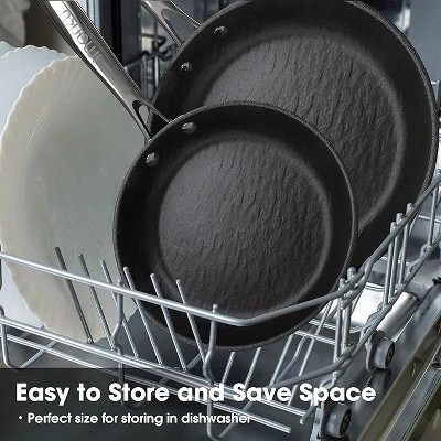 Imarku Professional Cooking Utensils - 8 Inch Frying Pan Nonstick Small Skillet, Pizza Pan With Ergonomic Stainless Steel Handle, Dishwasher Safe 5 Imarku Professional Cooking Utensils - 8 Inch Frying Pan Nonstick Small Skillet, Pizza Pan With Ergonomic Stainless Steel Handle, Dishwasher Safe - Image 3