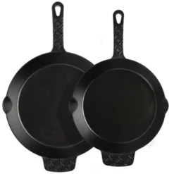 Spice By Tia Mowry Savory Saffron Pre-seasoned 2 Piece 10in And 12in Cast Iron Skillet Set -Cookware Store GUEST 5b60d340 24a9 4993 9b18 61cf47c64ffd