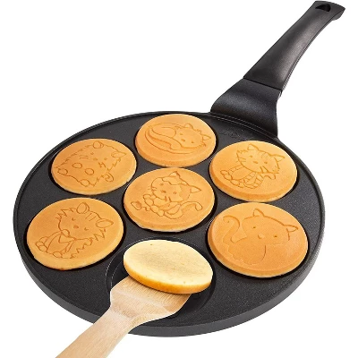 Pancake Wow! Kitty Friends Mini Pancake Pan - Make 7 Unique Flapjack Cat Designs, Nonstick Griddle For Breakfast Animal Kitten Fun & Easy Cleanup 5 Pancake Wow! Kitty Friends Mini Pancake Pan - Make 7 Unique Flapjack Cat Designs, Nonstick Griddle For Breakfast Animal Kitten Fun & Easy Cleanup - Image 3