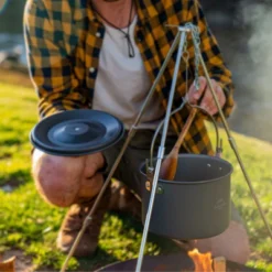 Naturehike Camping Soup Pot Cookware With Lid Large Outdoor Portable Hanging Pot Cooking Set For 1-6 People -Cookware Store GUEST 5dae4e32 b6ef 4321 a065 51db1ece7ef7