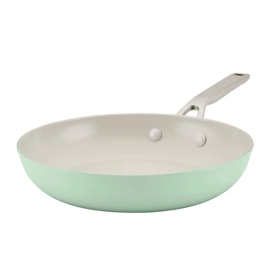 KitchenAid Hard Anodized 10" Nonstick Ceramic Frying Pan - Pistachio: 10 Inch Stir Fry Pan, Stainless Steel Handle, Hand Wash 11 KitchenAid Hard Anodized 10" Nonstick Ceramic Frying Pan - Pistachio: 10 Inch Stir Fry Pan, Stainless Steel Handle, Hand Wash - Image 9