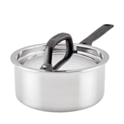 KitchenAid 1.5qt 5-Ply Clad Stainless Steel Induction Sauce Pan With Lid: Dishwasher-Safe Cooking Pot -Cookware Store GUEST 5fad5e9a e376 4938 8e8d 1f9aa2c4eddc