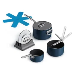 Joseph Joseph Space 6pc Ceramic Nonstick Sauce Pan Set With Folding Handles And Lids -Cookware Store GUEST 60bf40e9 f7dc 47fd 9f6d 44ba05e2bac7