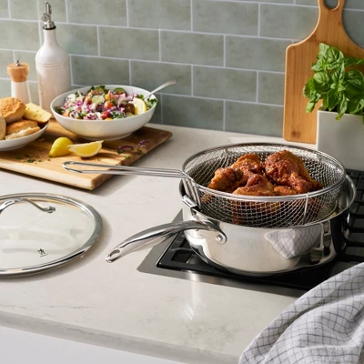 Henckels Aragon 5-qt Stainless Steel Saute Pan With Lid & Fryer Basket 3 Henckels Aragon 5-qt Stainless Steel Saute Pan With Lid & Fryer Basket