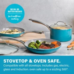 Gotham Steel Aqua Blue 3 QT Nonstick Sauce Pan With Glass Lid 11 Gotham Steel Aqua Blue 3 QT Nonstick Sauce Pan With Glass Lid -Cookware Store GUEST 60f5e2da 3c0a 418f a7af de444f988867