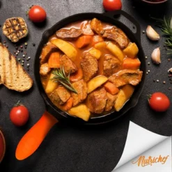 NutriChef 10'' Pre-Seasoned Cast Iron Fry Pan With Glass Lid & Silicone Handle