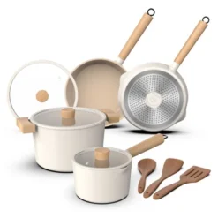 Imarku Pots And Pans Set Non Stick, 10 Pcs Granite Cookware Set, Removable Handle Pots And Pans, PFOA Free, Oven Safe Pan, Cream 17 Imarku Pots And Pans Set Non Stick, 10 Pcs Granite Cookware Set, Removable Handle Pots And Pans, PFOA Free, Oven Safe Pan, Cream -Cookware Store GUEST 6167de56 0475 4d6c b254 be2563d26cc0