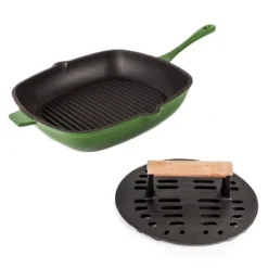 BergHOFF Neo 2Pc Cast Iron Set: 11" Grill Pan & With Slotted Steak Press 20 BergHOFF Neo 2Pc Cast Iron Set: 11" Grill Pan & With Slotted Steak Press -Cookware Store GUEST 617fc484 b77a 4106 8fb4 eb54ed6b9b25