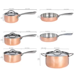 BergHOFF Vintage Tri-Ply Copper Stainless Steel Cookware Set With Stainless Steel Lids, Gold 19 BergHOFF Vintage Tri-Ply Copper Stainless Steel Cookware Set With Stainless Steel Lids, Gold -Cookware Store GUEST 634435fd d0db 4726 8c3a 2f6e2470e958