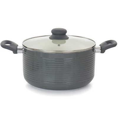 Oster® Oster Ridge Valley 8 Piece Aluminum Nonstick Cookware Set In Grey 4 Oster® Oster Ridge Valley 8 Piece Aluminum Nonstick Cookware Set In Grey - Image 2