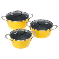 Curtis Stone 6-piece Dura-Pan+ Nesting Saucepan Set Refurbished -Cookware Store GUEST 63b96790 feb6 4e76 ae70 f82988cbfc13