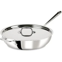 All-Clad D3 3-Ply Stainless Steel Large Weeknight Fry Pan With Lid 4 Quart -Cookware Store GUEST 63f75d72 f1be 4cf2 aa47 52e69d61f664