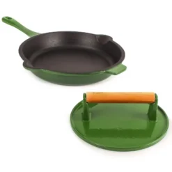 BergHOFF Neo 2Pc Cast Iron Cookware Set, 10" Fry Pan & Steak Press -Cookware Store GUEST 643259b0 997f 4688 ab71 8fed80be0e58