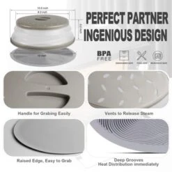 Itopfox 2 In 1 Microwave Mat & Food Cover - Silicone Bowl Holder, Splatter Guard, Multi-Use Trivet, Pot Holder, Drying Mat, Utensils Rest For Kitchen -Cookware Store GUEST 6477478a 9188 40bf b557 8134f0b79852